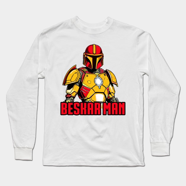 Beskar Man Long Sleeve T-Shirt by sjinsanjose1